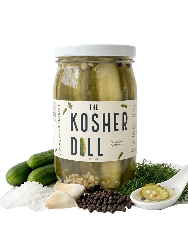 The Kosher Dill Spears, straight from the jar
