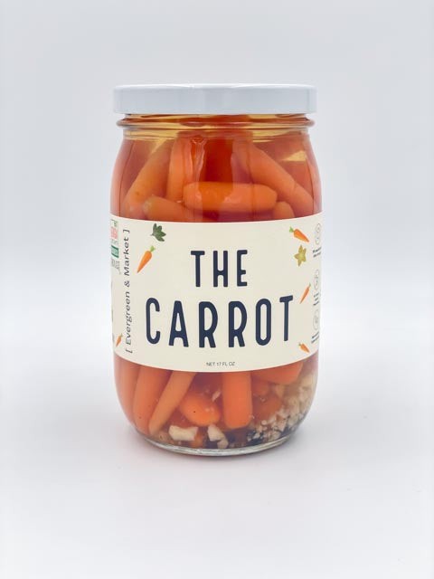 Atlanta Pickles pickled carrots jar