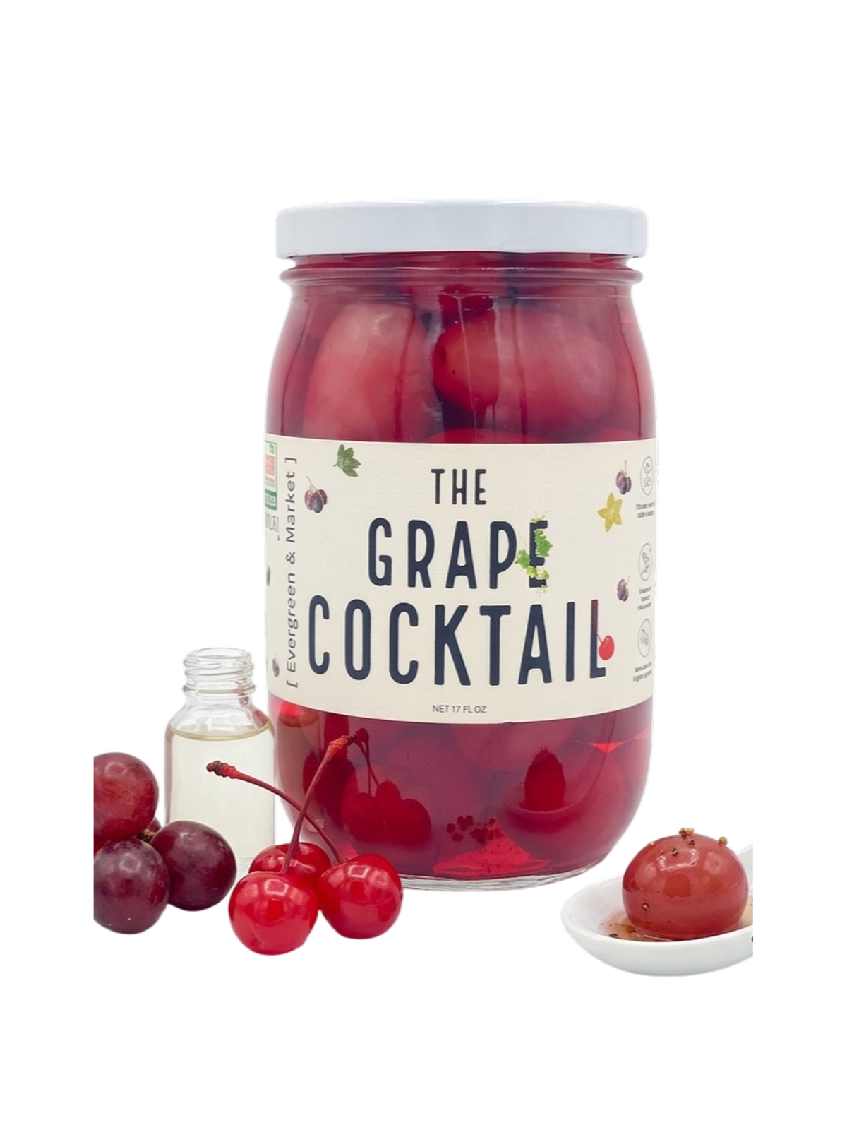 Jar of The Grape Cocktail pickled grapes by [PICKLES]
