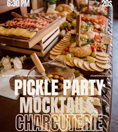 Pickle Party, Espresso Martini, DIY Mocktail, Charcuterie Boards, Dancing Music CoffeeHouse Takeover