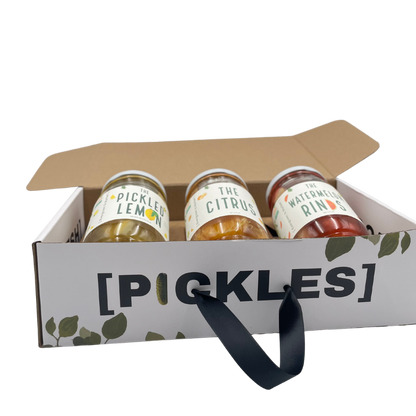 3 Jars Gift Box- Random Pickles - Evergreen and Market