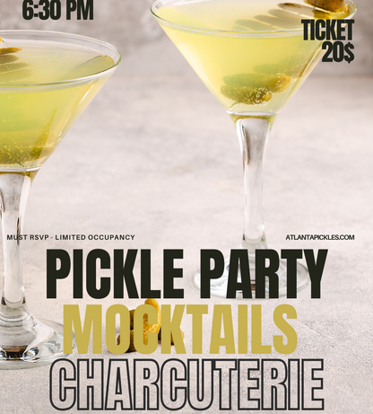 Pickle Party, Espresso Martini, DIY Mocktail, Charcuterie Boards, Dancing Music CoffeeHouse Takeover