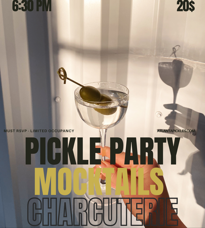 Pickle Party, Espresso Martini, DIY Mocktail, Charcuterie Boards, Dancing Music CoffeeHouse Takeover