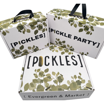 3 Jars Gift Box- Random Pickles - Evergreen and Market