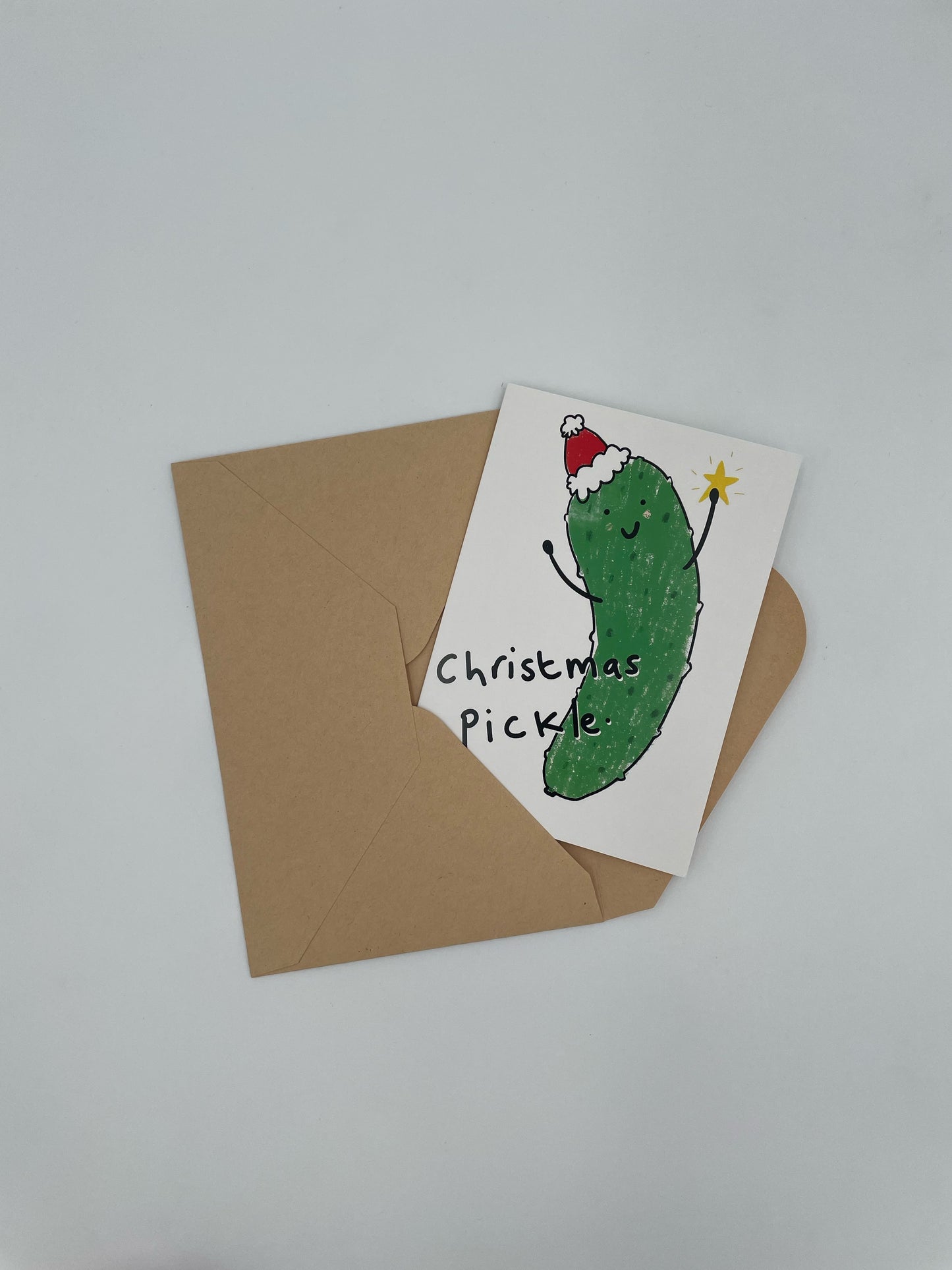 Pickle Message Card - Christmas & Birthday - Evergreen and Market