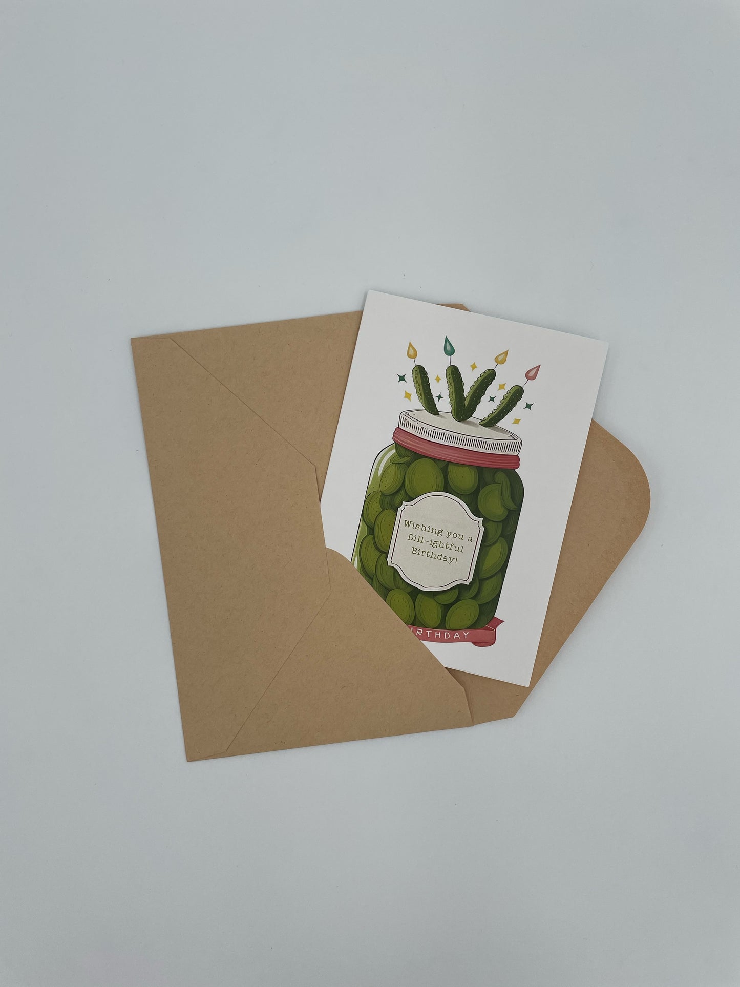 Pickle Message Card - Christmas & Birthday - Evergreen and Market