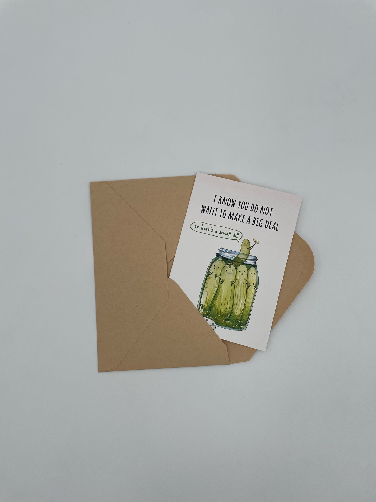 Pickle Message Card - Christmas & Birthday - Evergreen and Market