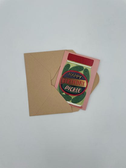 Pickle Message Card - Christmas & Birthday - Evergreen and Market