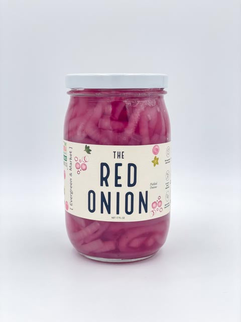 Tangy Pickled Red Onions jar front