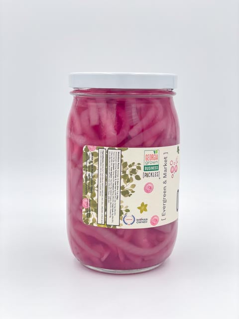 Tangy Pickled Red Onions jar side label