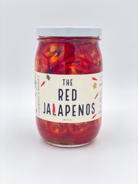 Red Jalapeños Pickles for Flavor Enhancement - 17 oz Jar - [PICKLES]
