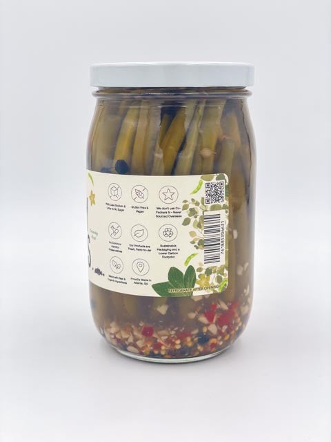 Spicy Green Beans - Bold & Zesty Snack - [PICKLES]
