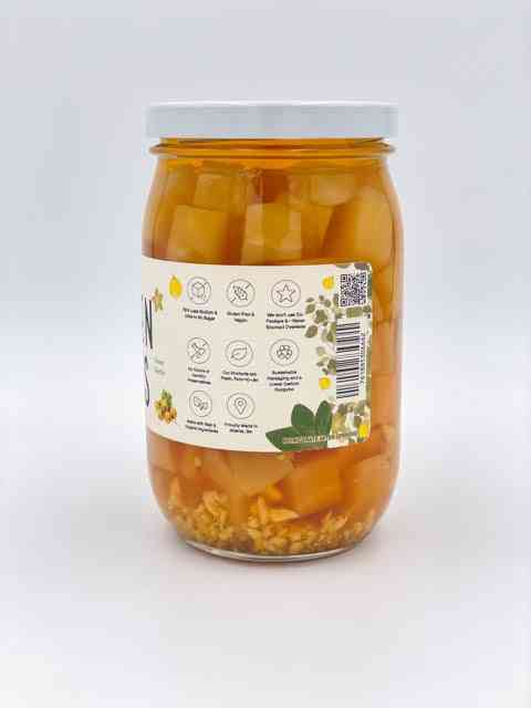 Golden Beets Pickled Jar Back