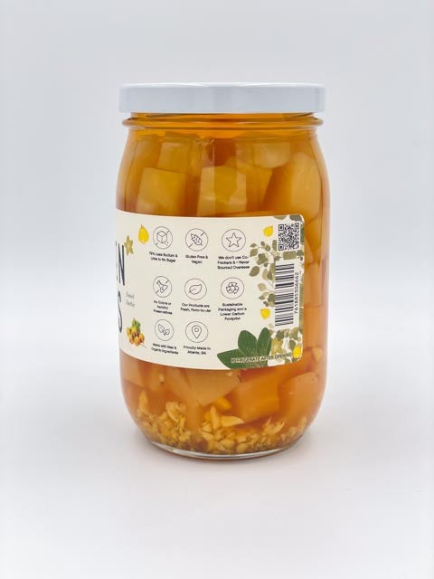 Golden Beets Pickled Jar Back