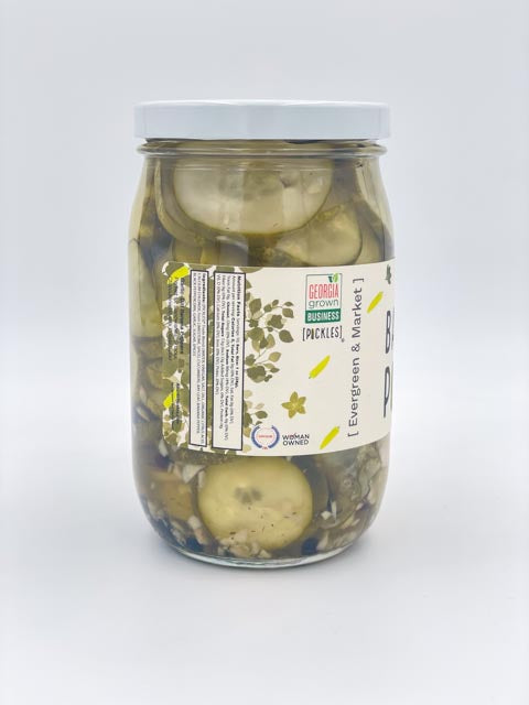 Another angle of Banana Peppers Garlic Pickle jar