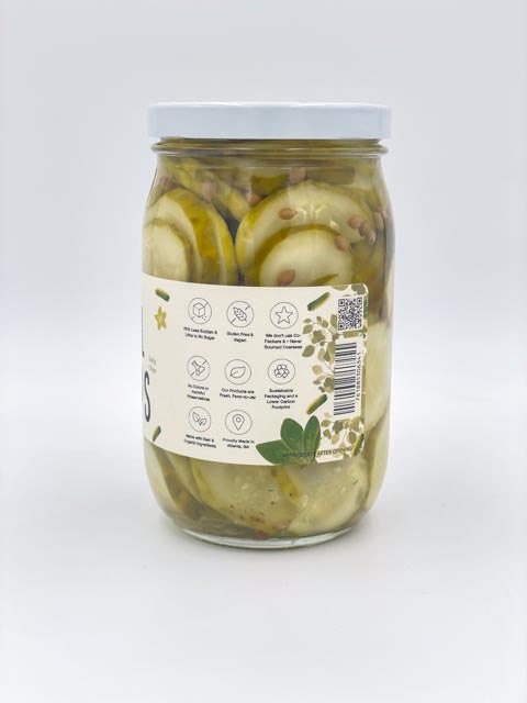 The Dill Chips pickles jar back view