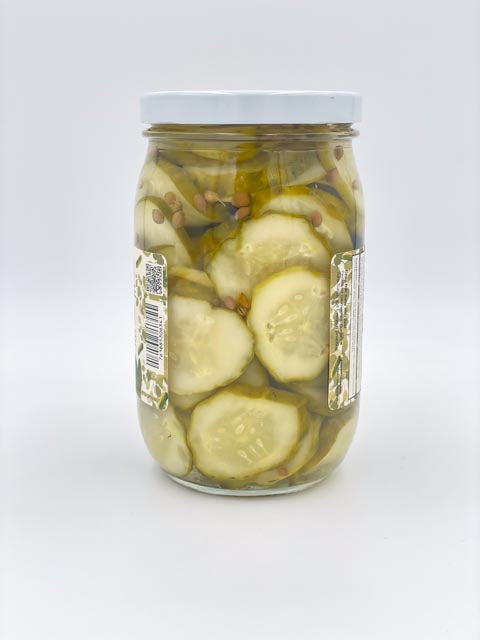 The Dill Chips pickles jar side view
