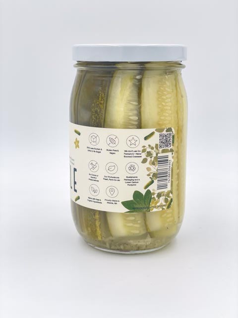 Dill Pickle Spears Crunch Flavor - Side View