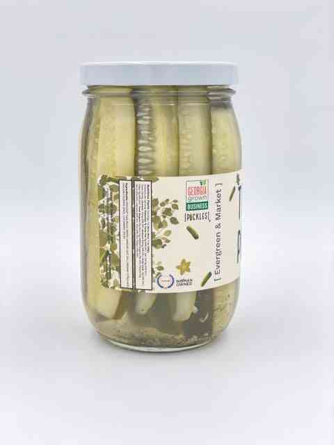 Dill Pickle Spears Crunch Flavor - Another Side View