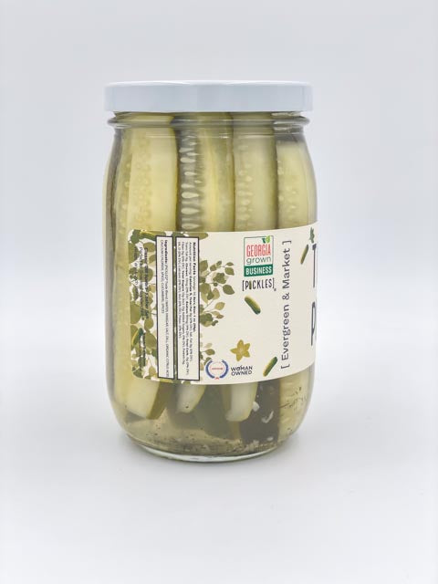 Dill Pickle Spears Crunch Flavor - Another Side View