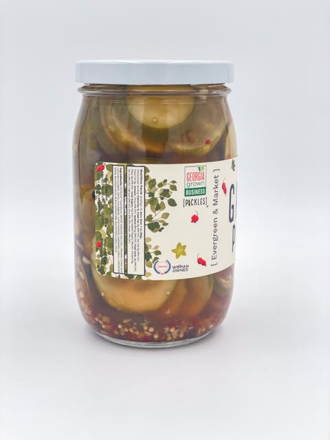 Back view of The Ghost Pickle jar with nutritional info