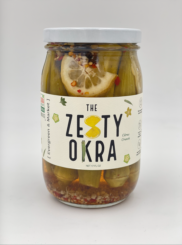 Die würzige Okra — straight from the jar