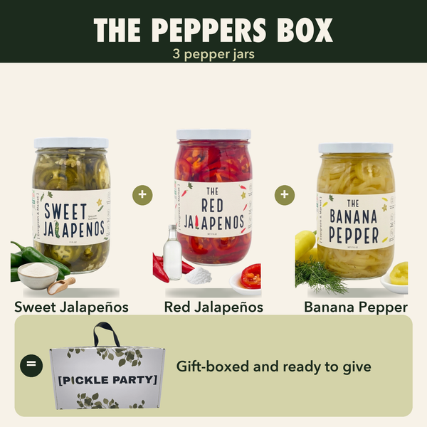 The Peppers Box — 3 Pepper Jars