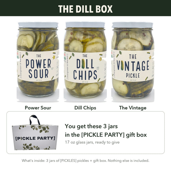 The Dill Box — 3 Dill Jars