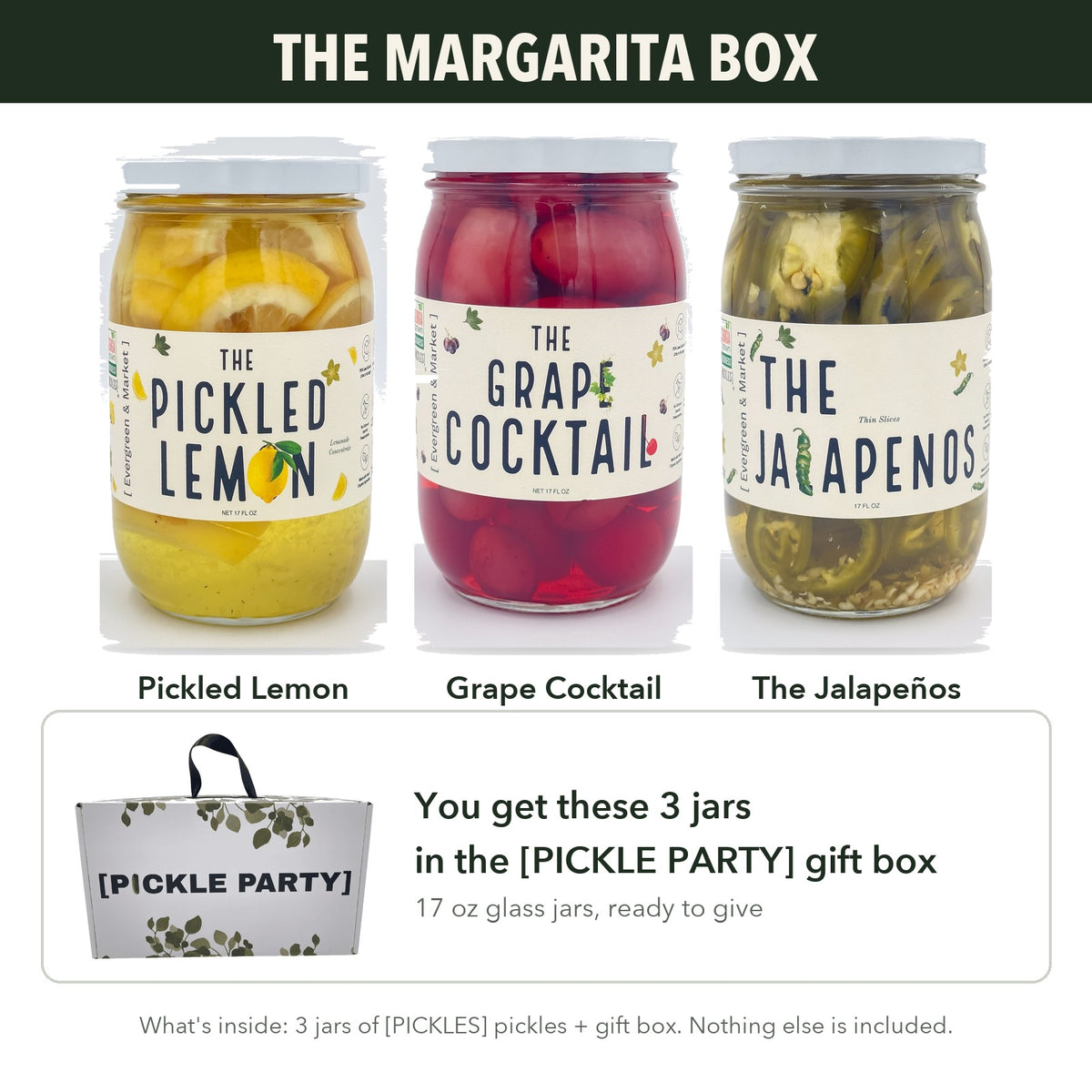 The Margarita Box — 3 Jars