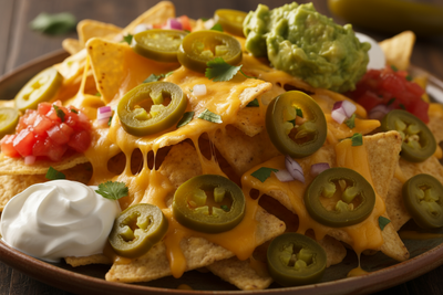 pickled jalapenos on nachos