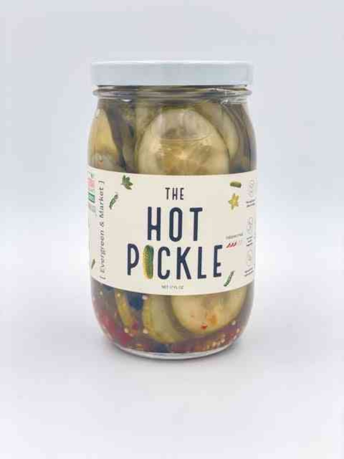 The Hot Pickle spicy pickle jar, 17 oz, bold flavor