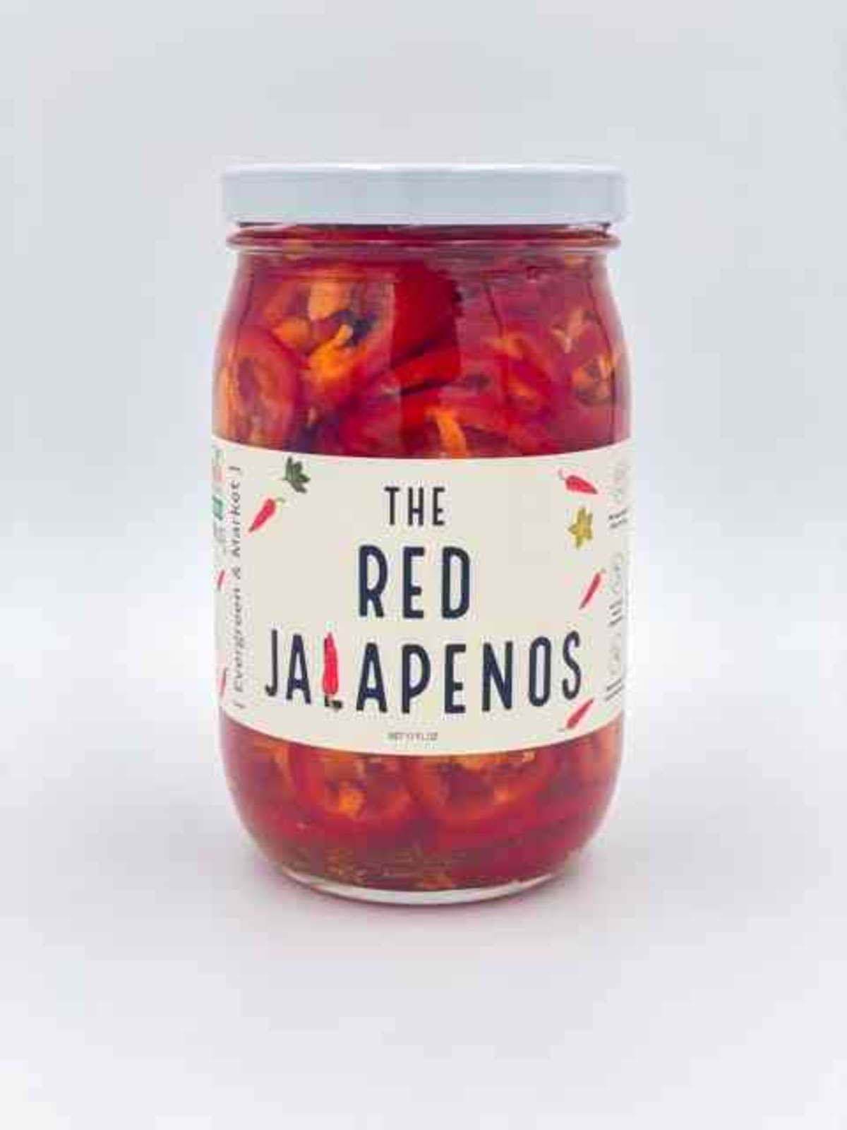 Red Jalapeños Pickles for Flavor Enhancement - 17 oz Jar - [PICKLES]
