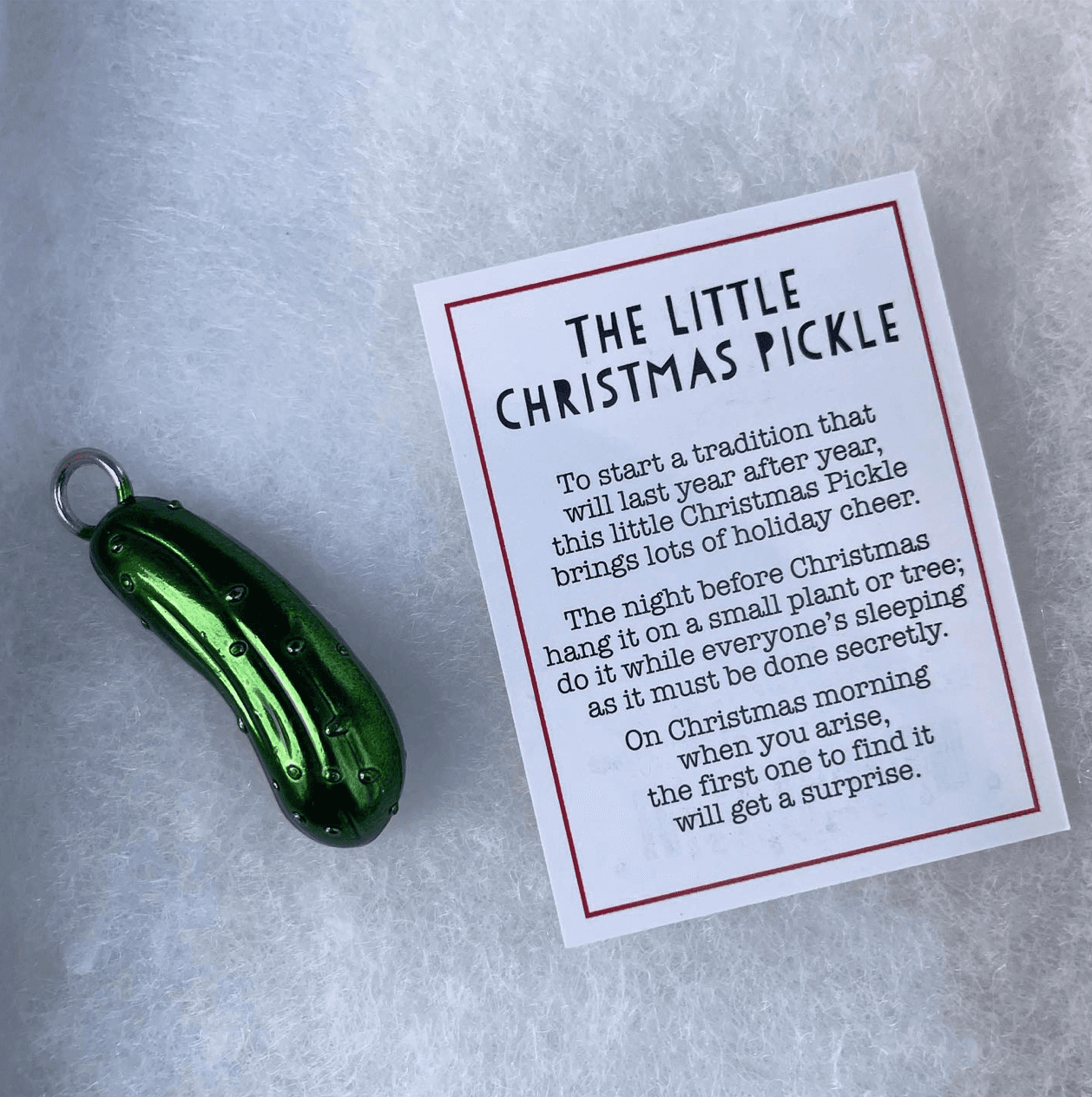 Christmas Pickle Ornament - Evergreen and Market